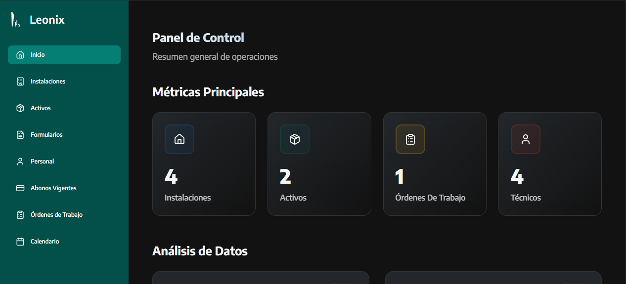 Imagen del proyecto CMMS Panel